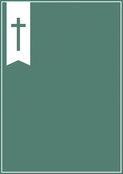 Une croix simple sur fond apaisant